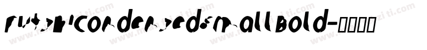 FutshiCondensedSmall Bold字体转换